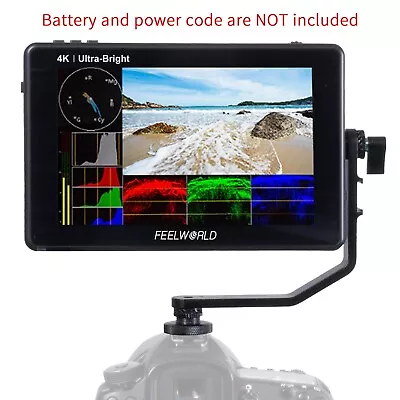 FEELWORLD LUT7 7 Inch DSLR Camera Field Monitor Touch 2200nit Bright 3D LUT HDMI • $212.49