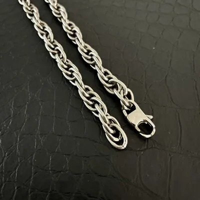 New Pure Titanium Twisted Necklace With A 7mm Wide Anti Allergic Moisture Chain • $31.98
