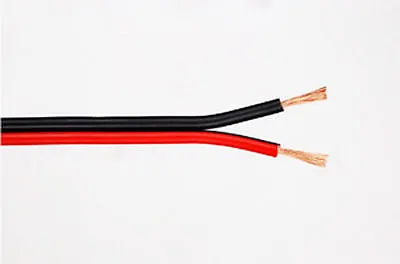 5m Red/Black Speaker Cable Wire Car Home Stereo HiFi/Car Audio Meter 2 X 0.50mm • £3.25