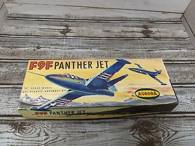 Vintage Aurora F9F Panther Jet Plane Plastic Model Kit • $39.19