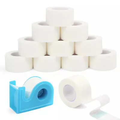 12 Rolls Micropore Paper Surgical Medical Tape 1  X 10 Yds With Dispenser Tapes • $12.59