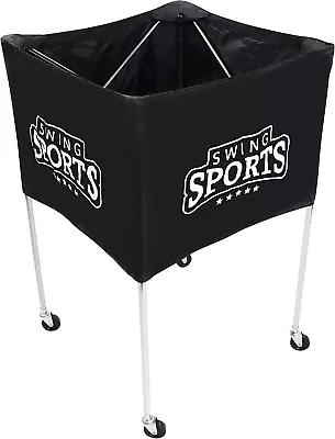 Portable Ball Cart On Wheels - 40 X 24In Volleyball Cart With Wheels Equipment S • $130.99