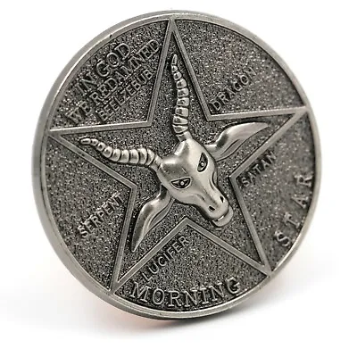 Lucifer Morning Star Pentecostal Coin Specie Cosplay Accessories Props Gift Case • £6.99