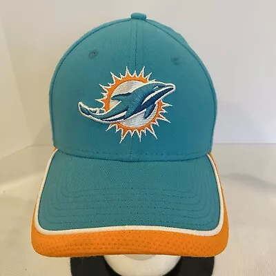 Miami Dolphins New Era Sideline 39THIRTY Flex Cap Hat Locker Room Gear New • $18.99
