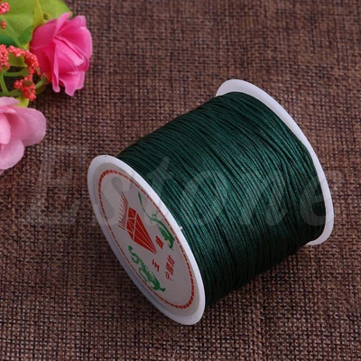 £4.03 • Buy 0.8mm Nylon Cord Thread Chinese Knot Macrame Rattail Bracelet Braided String 45M