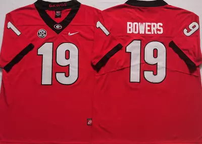 Brock Bowers Georgia Bulldogs Red Football Jersey STITCHED - All Sizes • $53.99