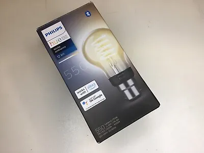 $22 • Buy Philips Hue Lighting White Ambiance Filament A60 B22 With Bluetooth - New