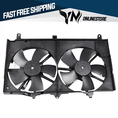 Electric Dual Radiator Condenser Cooling Fan Assembly For 04-2007 Infiniti G35 X • $109.81