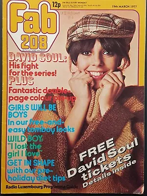 Fab 208 Magazine 19 March 1977 - David Soul Donny Osmond Shaun Cassidy • £13.80