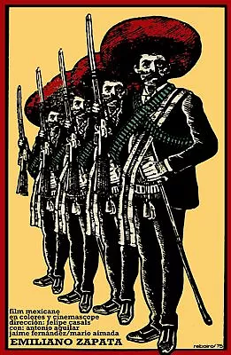 8527.Emiliano Zapata.mexican Film.soldiers.POSTER.movie Decor Graphic Art • $60