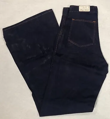 Stacy Slacks 70's-80's Blue (11”) Bell Bottom Pants/Jeans W26 L31 Vintage • $59.99