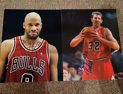 Ron Harper & Will Perdue Chicago Bulls Last Dance Signed 8X10 Photos Jordan Team • $30