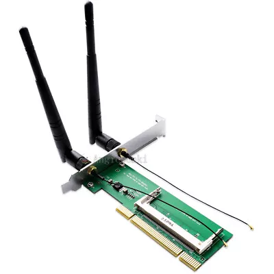 MINI PCI TO PCI Wireless Card Desktop Adapter For AR9220 AR9223 AR9160 BCM4322  • $12.99