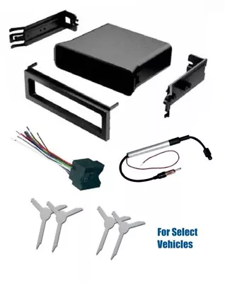 Single Din Car Stereo Kit Combo W/Amplified Antenna Adapter +Tools For Select VW • $29.95