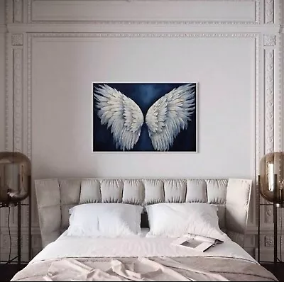  Stunning Abstract Angel Wings Wall Art Canvas - Home Decor  • $25