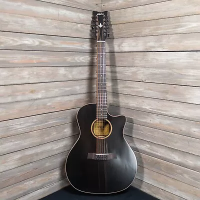 Schecter Orleans Studio 12-String Acoustic Guitar - Satin Black (89002-S1B7) • $114.99