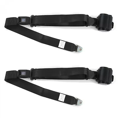 Ford Mustang 1967 - 1970  Standard 3pt BK Retract Bucket Seat Belt Kit-2 Belts • $150.42