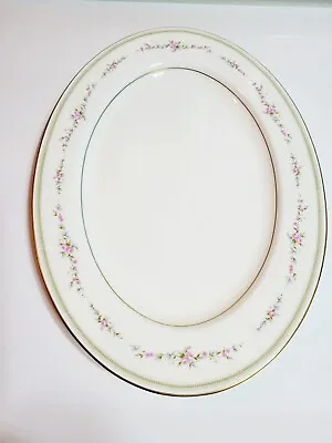 Mikasa Fine Bone China Millbrooke #103 Pattern  Oval Serving Platter 14-3/4  • $19.59