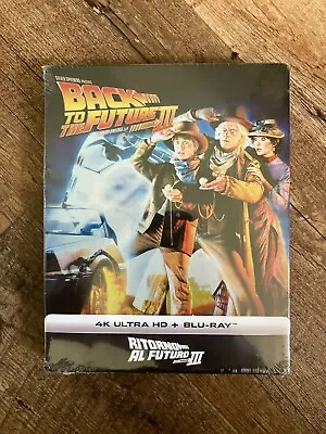 Back To The Future III 3 W. Steelbook (4K UHD + Blu-ray EU Import Region Free) • $44