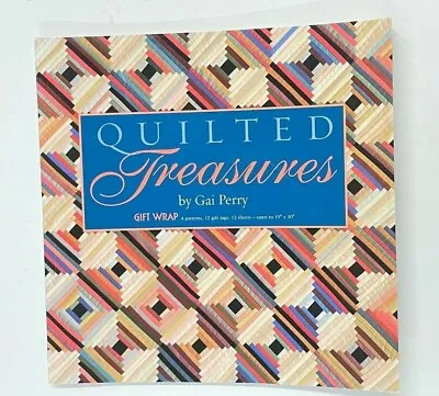 Quilted Gift Wrapping Papers: 4 Patterns 12 Sheets Of High-Quality 19 X 30 Inch  • $19.95
