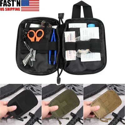  Tactical Mini First Aid Kit Survival Molle Military EMT Medical Pouch Empty Bag • $7.89