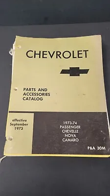 Vintage Chevrolet 1973-74 Parts And Accessories Catalog • $74.99