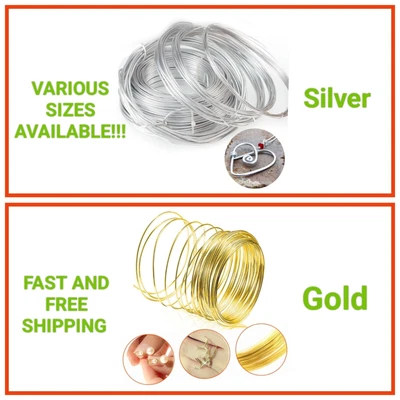 £13.99 • Buy Modelling Aluminium Craft Wire Jewellery Beading Florist Soft 0.6mm To 2.5mm UK