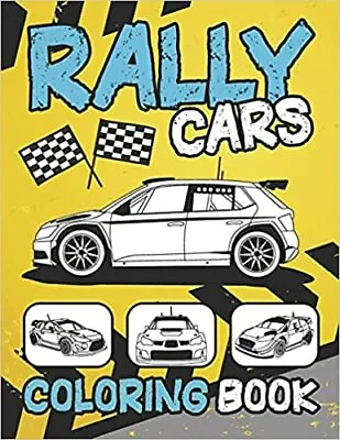 Rally Cars Coloring Book Sport Speed Car Outline Pictures Background Designs 20 • £7.22