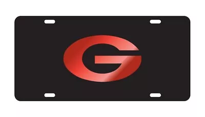 UGA GEORGIA BULLDOGS Black-Red Mirrored License Plate / Car Tag • $22.95