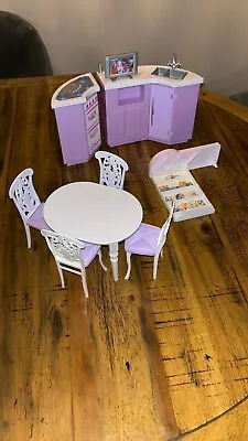 Vintage Mattel Barbie Dollhouse Table & Chairs & Kitchen- Incomplete Set • $14.99