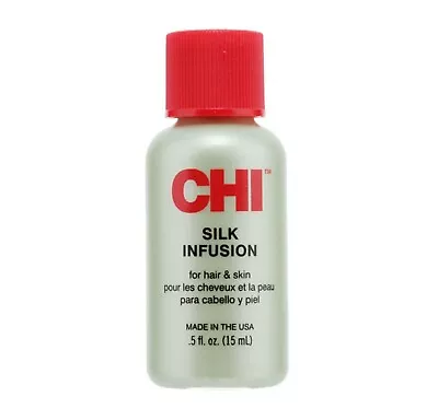 CHI Silk Infusion Damaged Dry Hair Repair Shine Serum Oil Heat Protection 15ml • £5.99