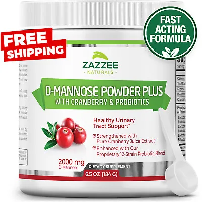 D-Mannose Powder FREE Scoop UTI Relief Probiotics Urinary Tract Natural USA • $37.94