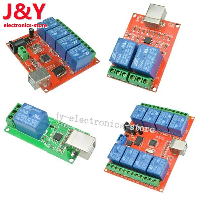 5V/10V USB Relay 1/2/4/8 ChProgrammable Computer Control Relay For Smart Home • $5.63