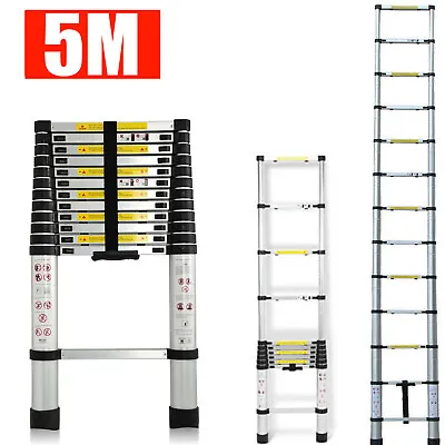 Multi Purpose Alu/Steel Telescopic Ladder Heavy Duty Folding Extension Step Hook • $92.60