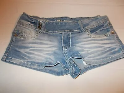 Freestyle Juniors Size 1 Short Blue Jean Shorts Classic 5 Pockets • $13.50