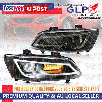 Fit For Holden VE Commodore Series 1 Series 2 LED Headlights Black Edition • $587.99