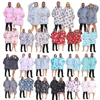 Unisex Adults OVERSIZED HOODIE Blanket Ultra Giant Comfy Sweatshirt Hooded • £21.49