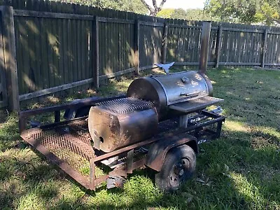 Homeade BBQ Smoker On 6ft Trailer • $1100