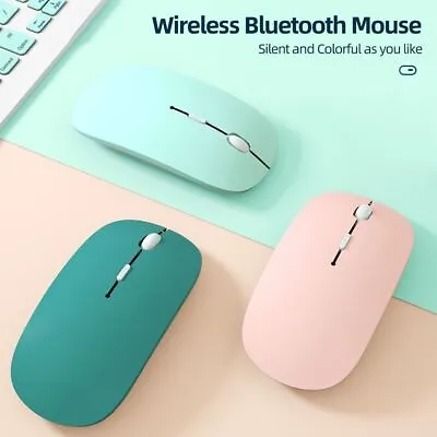 New Bluetooth Mouse For Tablet Battery Wireless Mouse Ultra Thin Silent Mouse • £6.48
