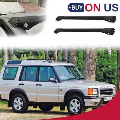 To Fits Land Rover Discovery 1998-2004  Cross Bars  Roof Rack Black Set • $129