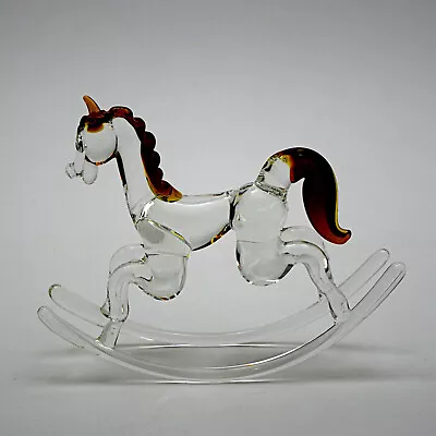 £14.99 • Buy Large Murano Hand Blown Glass Rocking Horse - 11cm/4.3  High