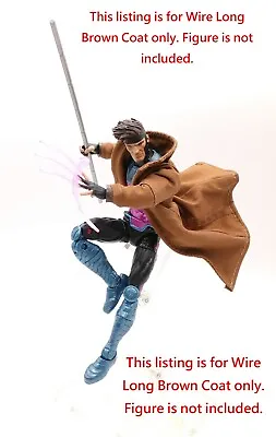 Marvel Legends X-MEN Gambit Dedicated Wire Long Brown Coat • $16