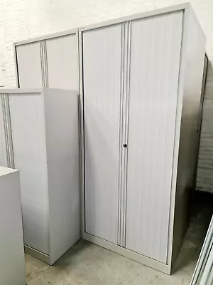 £199.99 • Buy 8avlbl Bisley Tambour Sliding Door Office Cabinet Storage Cupboard H223cm DELVRY