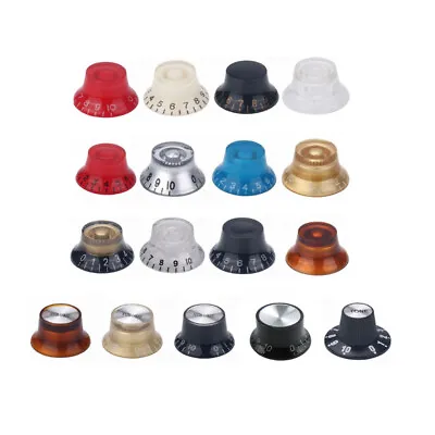 $9.79 • Buy 4* Guitar Top Hat Bell Knobs Speed Volume Tone Control For Gibson Epiphone LP SG