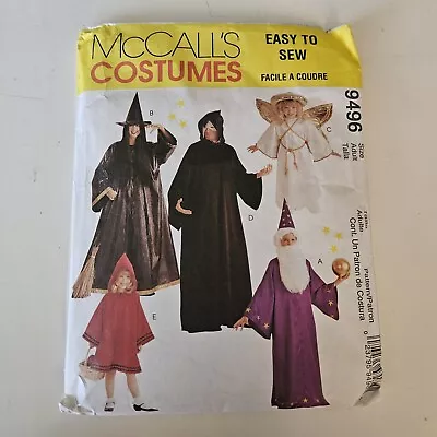 McCall's Combo Pattern 9496 Witch Wizard Phantom Angel Riding Hood Costumes S-XL • $8.95