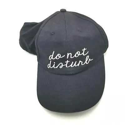 Do Not Disturb Funny Novelty Hat Cap Black Adult Used Strapback B302D • $8.99