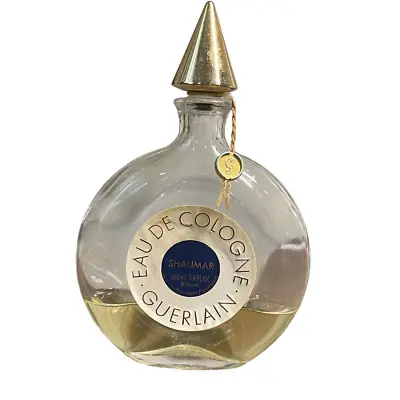 Vintage Large Guerlain SHALIMAR Eau De Cologne Collectable Perfume Bottle Old • $74.99