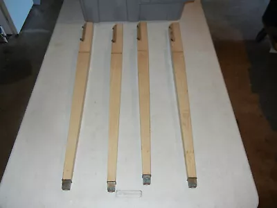 Vintage Set Of 4 Wood Tapered Mid Century Singer Sewing Cabinet Table Legs 30  • $29.95