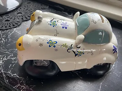 NEW VW BEETLE Style Car Ceramic Piggy Bank MONEY BOX Large 30cm Herbie Love Bug • £9.99