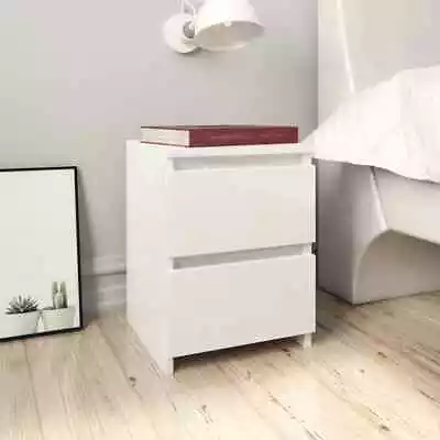 1/2x Bedside Cabinet Engineered Wood Drawer Nightstand Multi Colours VidaXL • $53.99